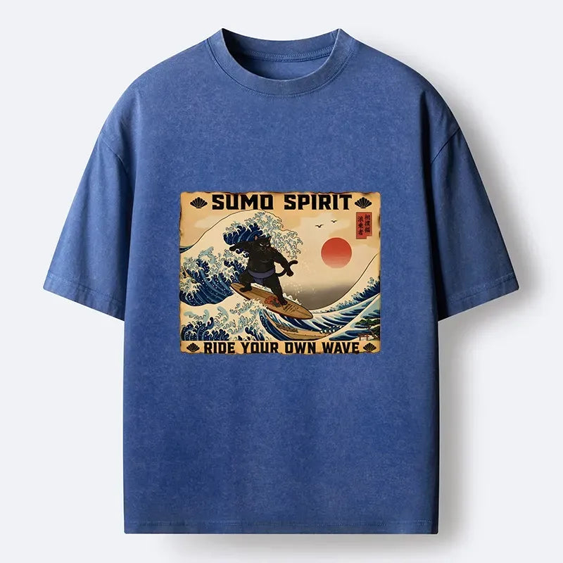 Retro japanese wave t-shirt streetwear style