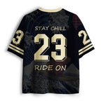 Kyoto-Lion 'Stay Chill'Capybara Ukiyoe Mesh Jersey