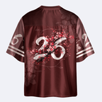 Kyoto-Lion Winter Plum Resilience Glossy Oversized Jersey