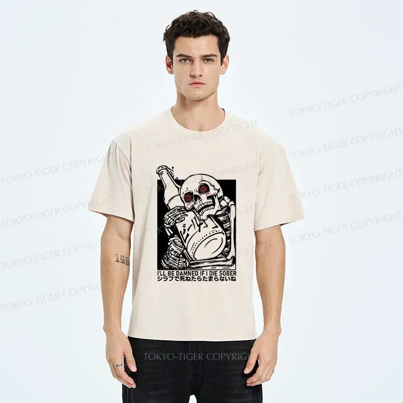 Kyoto Lion Japanese vintage t-shirt for daily wear