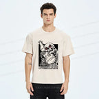 Kyoto Lion Japanese vintage t-shirt for daily wear