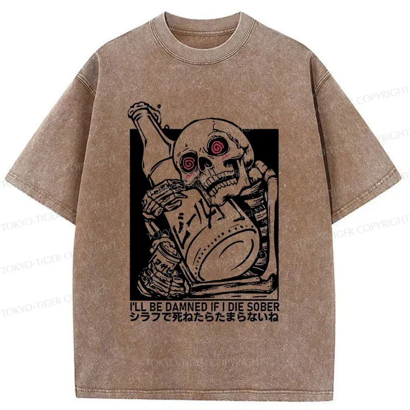 Trendy Kyoto Lion washed t-shirt for streetwear