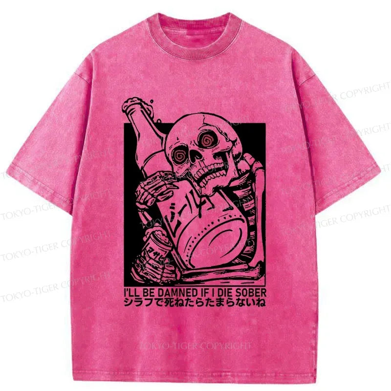 Trendy Kyoto Lion washed t-shirt for streetwear