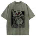 Kyoto Lion Japanese vintage t-shirt for daily wear