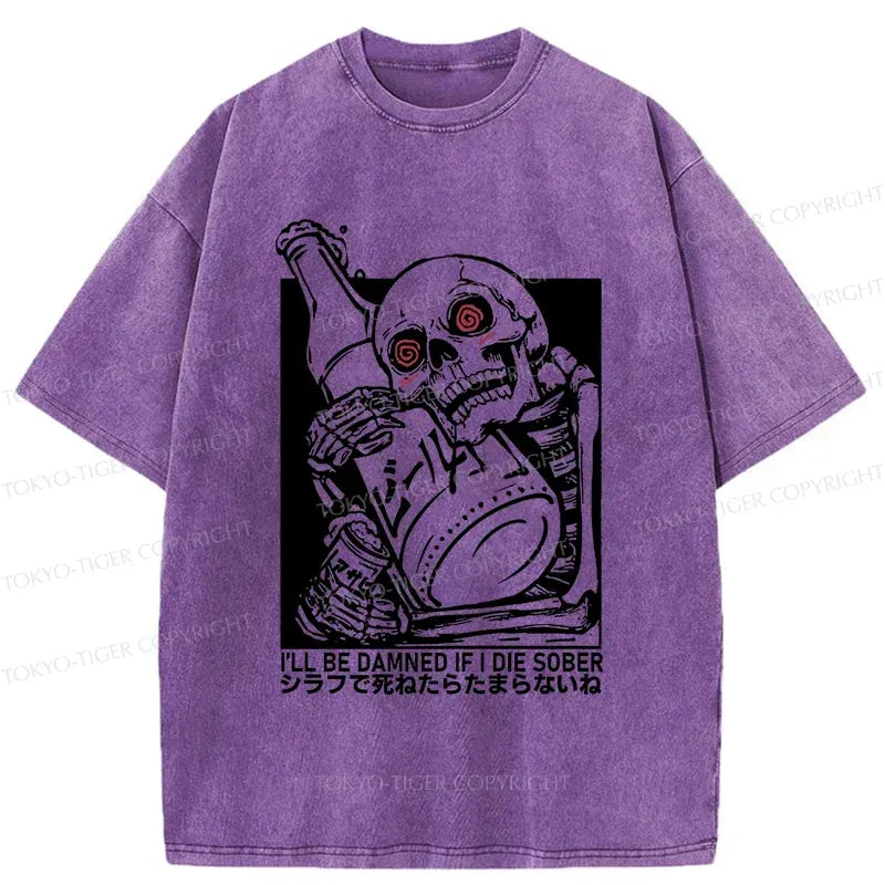 Trendy Kyoto Lion washed t-shirt for streetwear