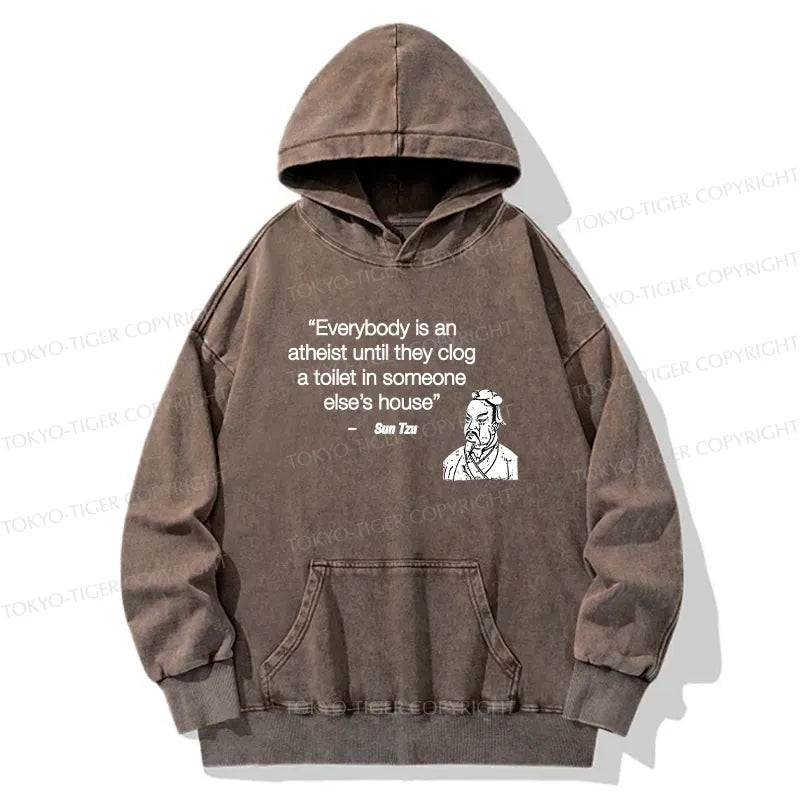 Kyoto-Lion Funny Sun Tzu Saying Washed Hoodie