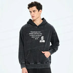 Funny Japanese Washed Hoodie