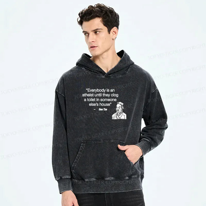 Funny Japanese Washed Hoodie