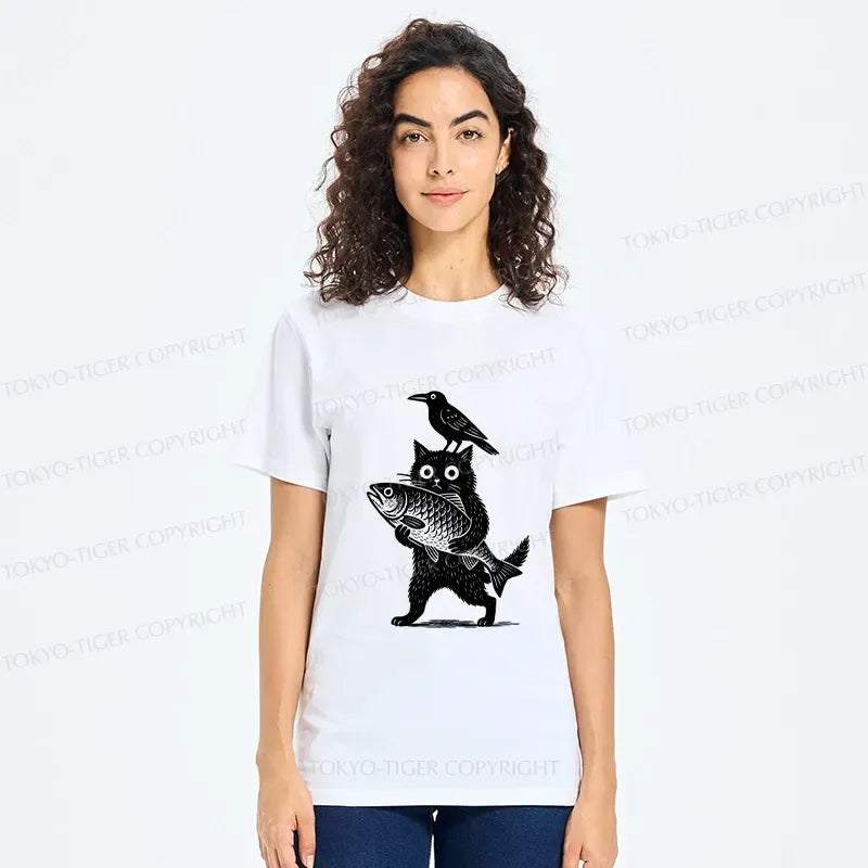 Funny Japanese Animal Classic T-Shirt for Daily Wear
