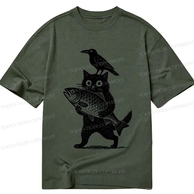 Funny Japanese Animal Classic T-Shirt for Daily Wear