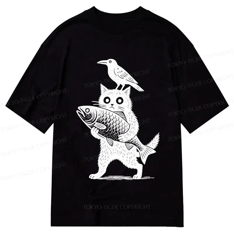 Kyoto-Lion Black Animals Funny Classic T-Shirt