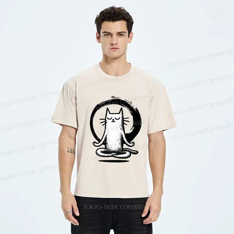 Zen Japan Cat T-Shirt for Spring