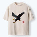 Kyoto-Lion Majestic Eagle In Flight Washed T-Shirt
