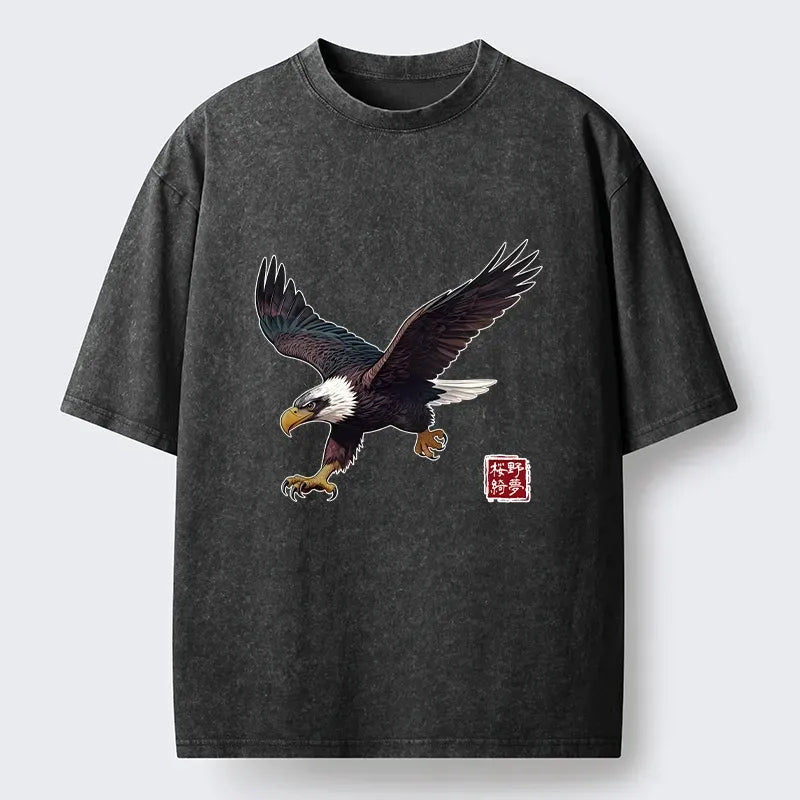 Japanese Eagle Unisex Cotton Tee