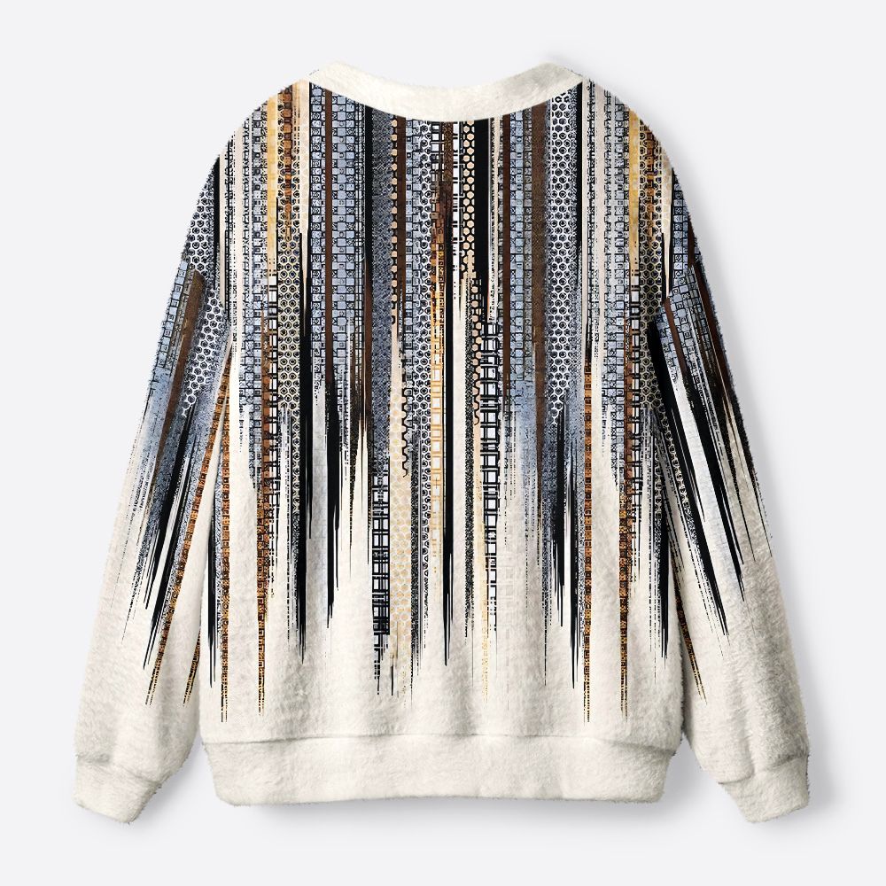 Kyoto-Lion Japanese Pattern Ugly Cardigan Sweater