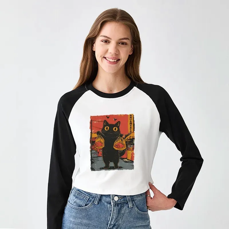 Trendy Japanese Crop Top for Summer