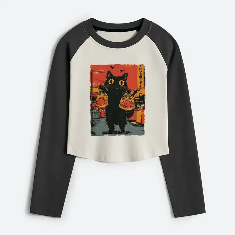 Trendy Japanese Crop Top for Summer
