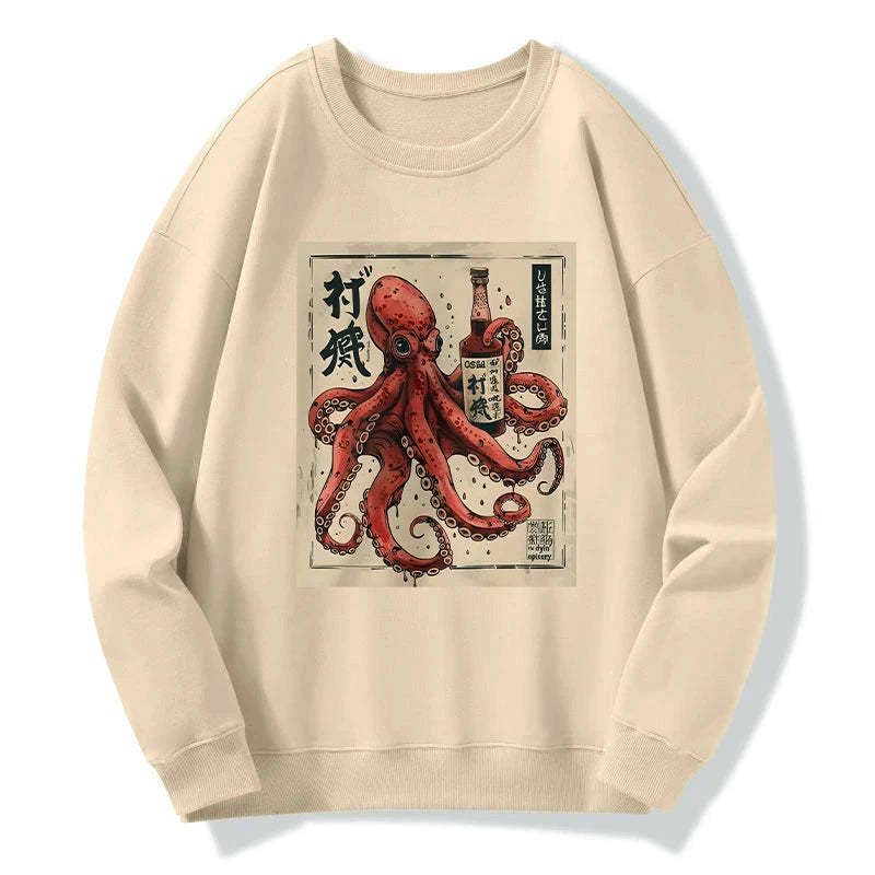 Kyoto-Lion Osaka Sak¨¦ Octopus Sweatshirt