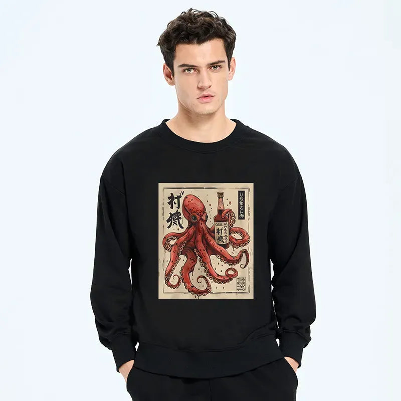 Kyoto-Lion Osaka Sak¨¦ Octopus Sweatshirt
