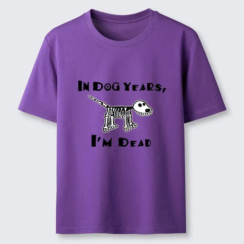 Kyoto-Lion Funny Meme Old Dog Dead In Dog Years Vibe Classic T-Shirt
