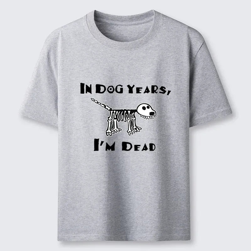 Kyoto-Lion Funny Meme Old Dog Dead In Dog Years Vibe Classic T-Shirt
