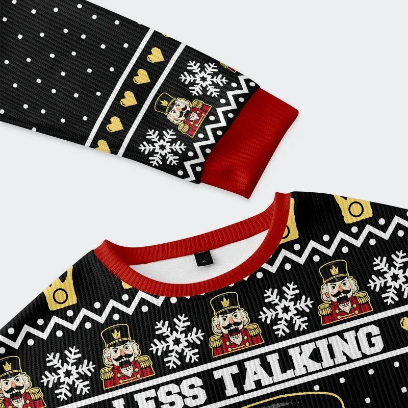 Kyoto-Lion Nutcracker Funny Christmas Ugly Sweatshirt