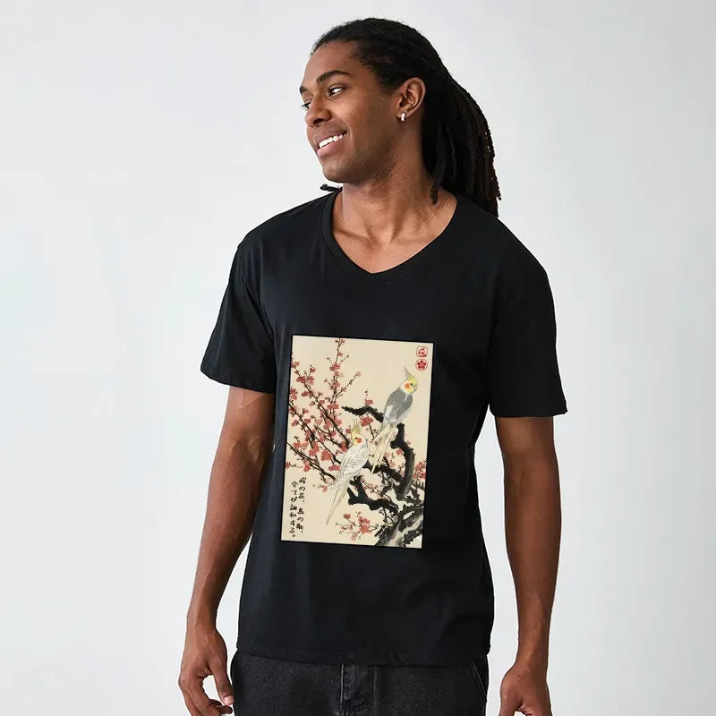 Unisex Cotton V-Neck for Vacation