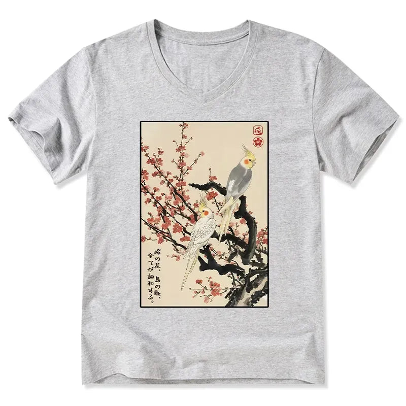 Vintage Sakura Classic Tee for Summer