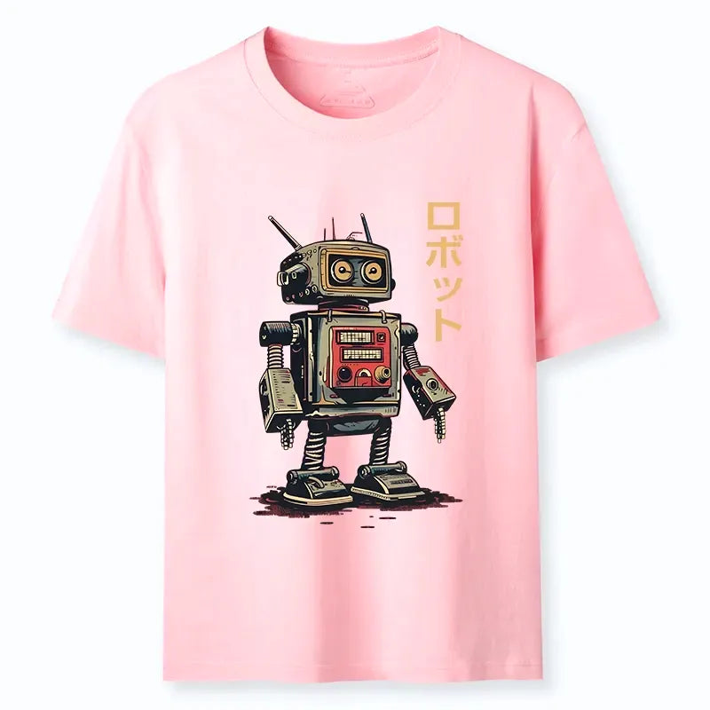 Unisex Japanese Robot Cotton Tee