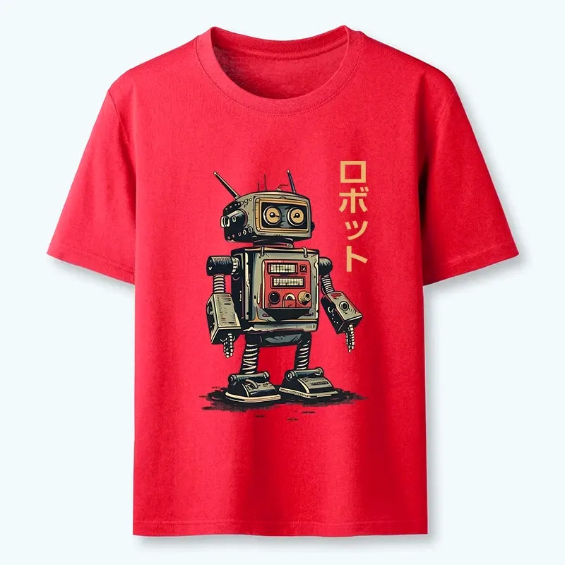 Unisex Japanese Robot Cotton Tee