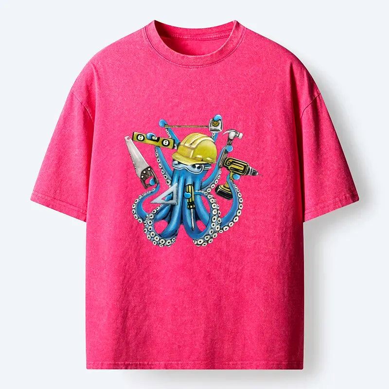 Kyoto-Lion octopus washed t-shirt best seller