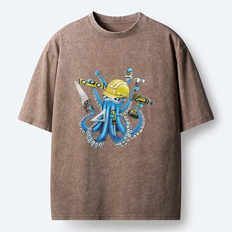 Japanese culture octopus tee for streetwear