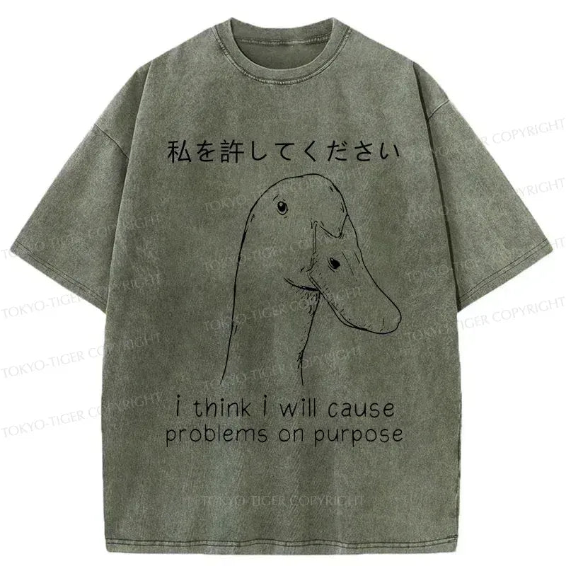 japanese vintage washed tee for summer