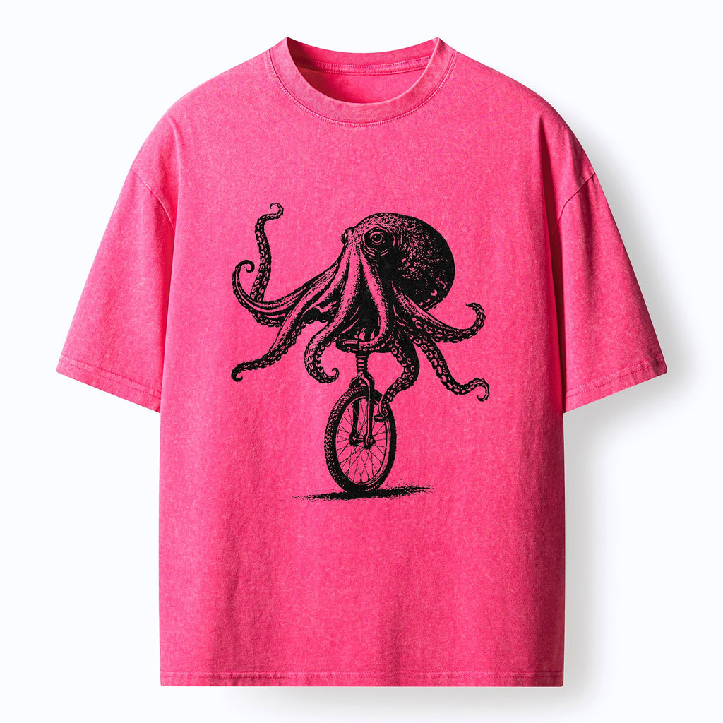 Kyoto-Lion Octopus Tee for Streetwear
