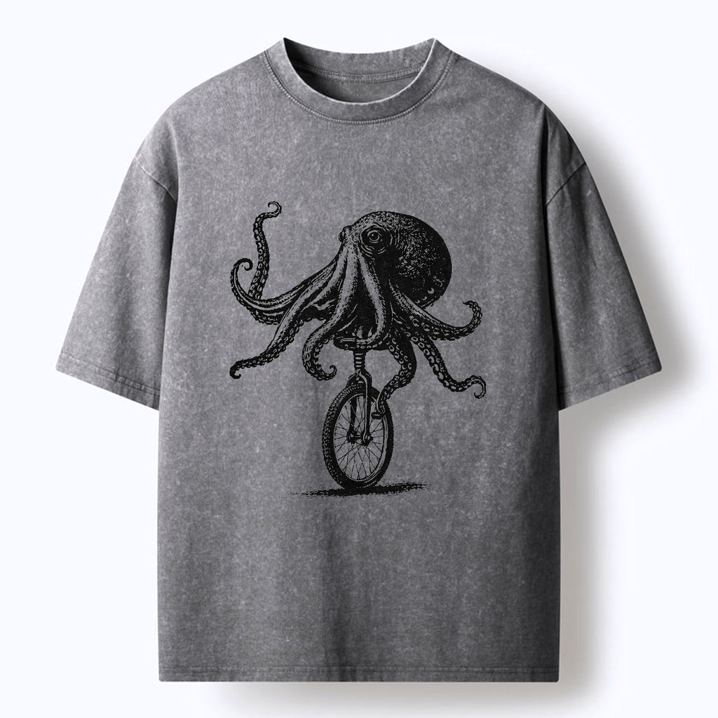 Kyoto-Lion Octopus Tee for Streetwear