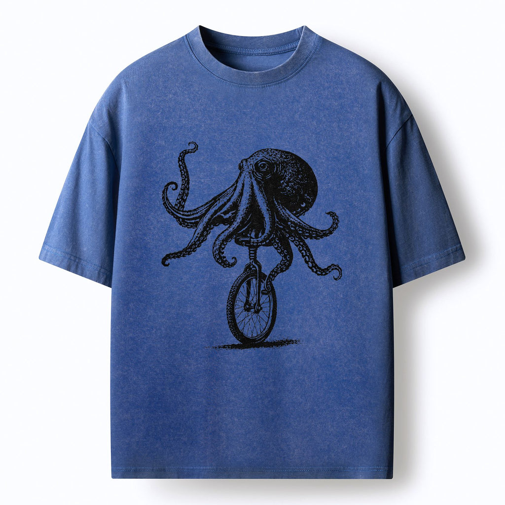 Kyoto-Lion Octopus Tee for Streetwear