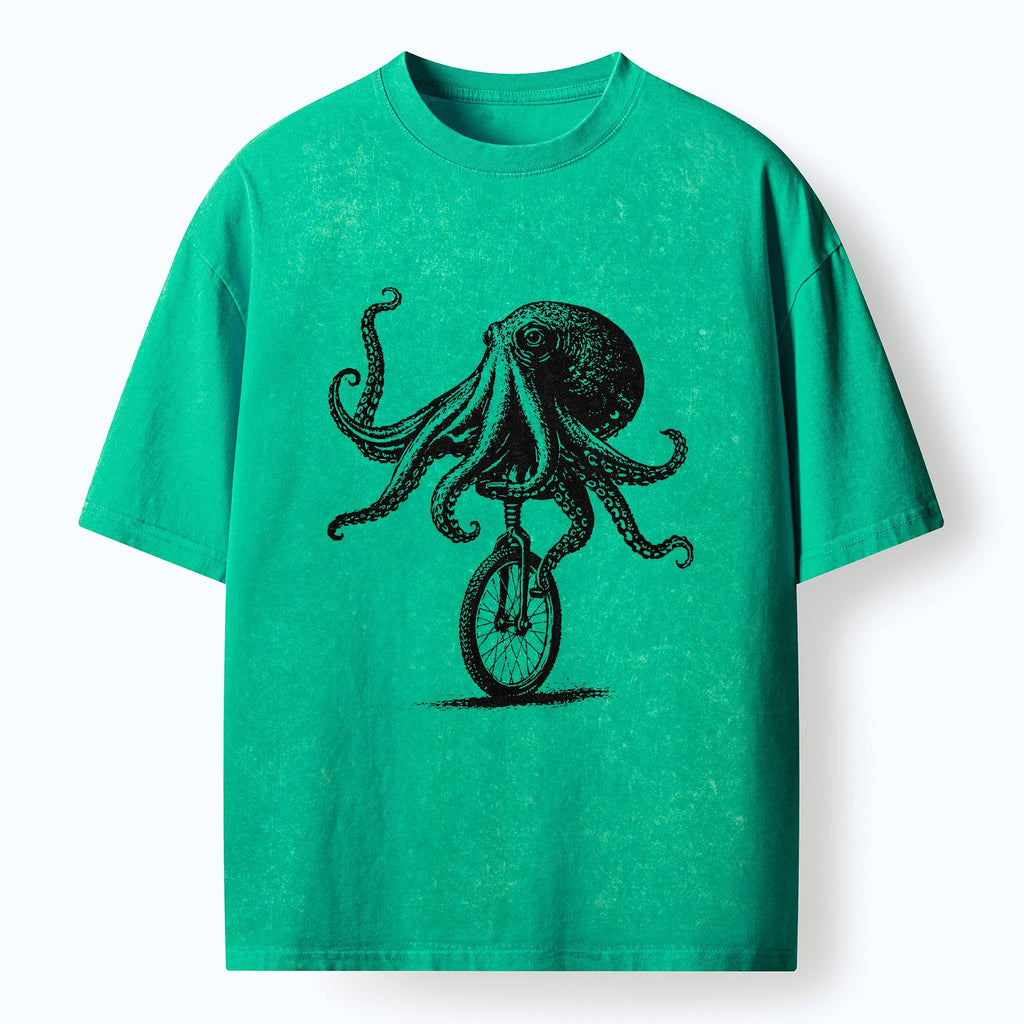 Kyoto-Lion Octopus Tee for Streetwear
