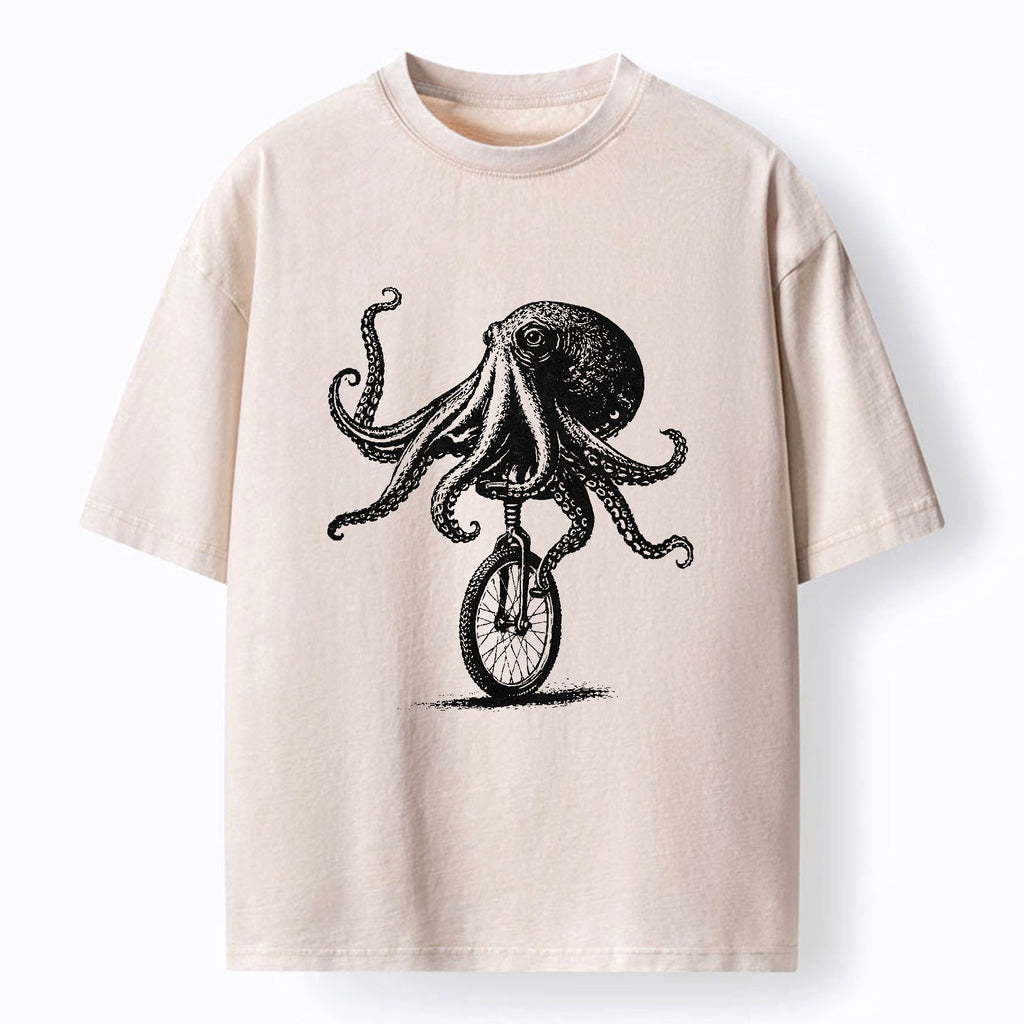 Kyoto-Lion Octopus Tee for Streetwear
