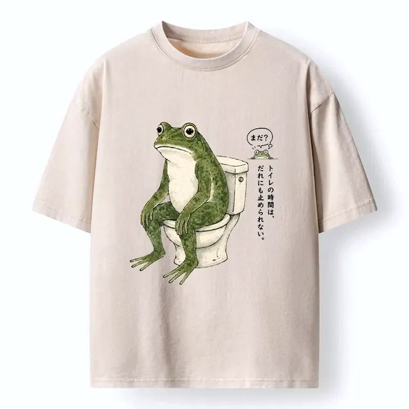 Japanese Vintage Washed T-Shirt for Daily Wear
