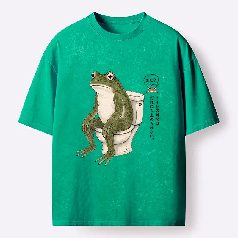 Japanese Vintage Washed T-Shirt for Daily Wear