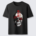 Spider Lily Skull Classic Tee for Streetwear