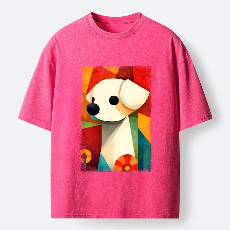 Washed Color Block Streetwear T-Shirt Free Shipping