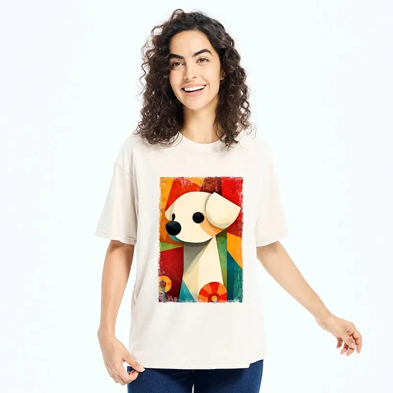 Washed Color Block Streetwear T-Shirt Free Shipping