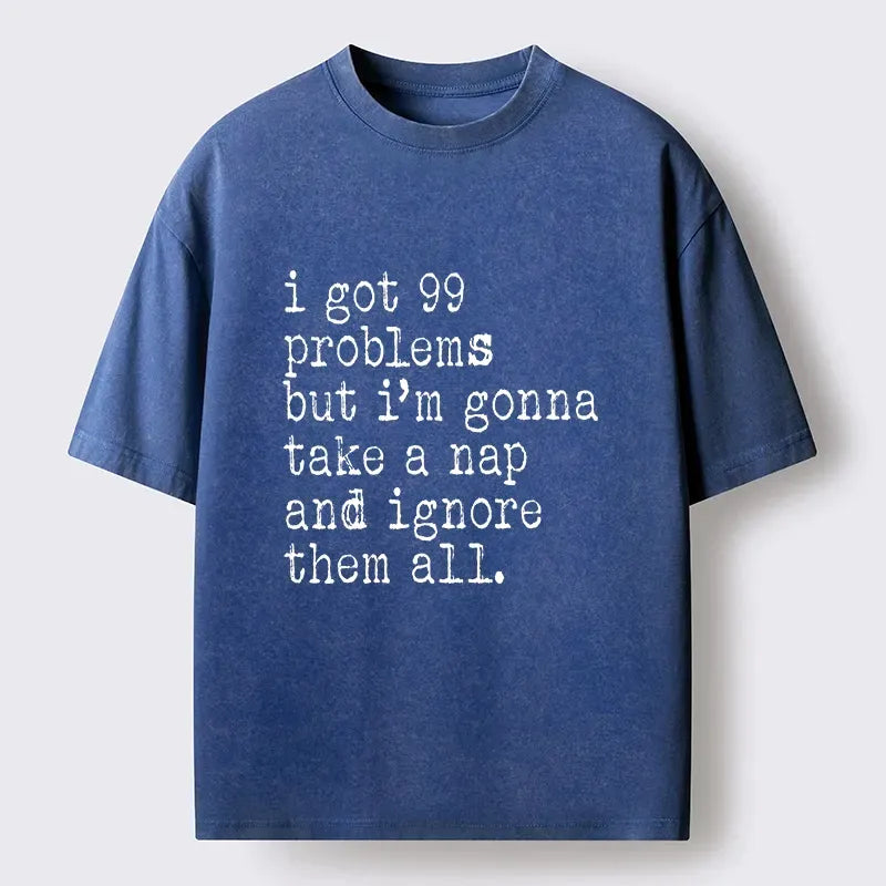 Japanese washed t-shirt for daily wear