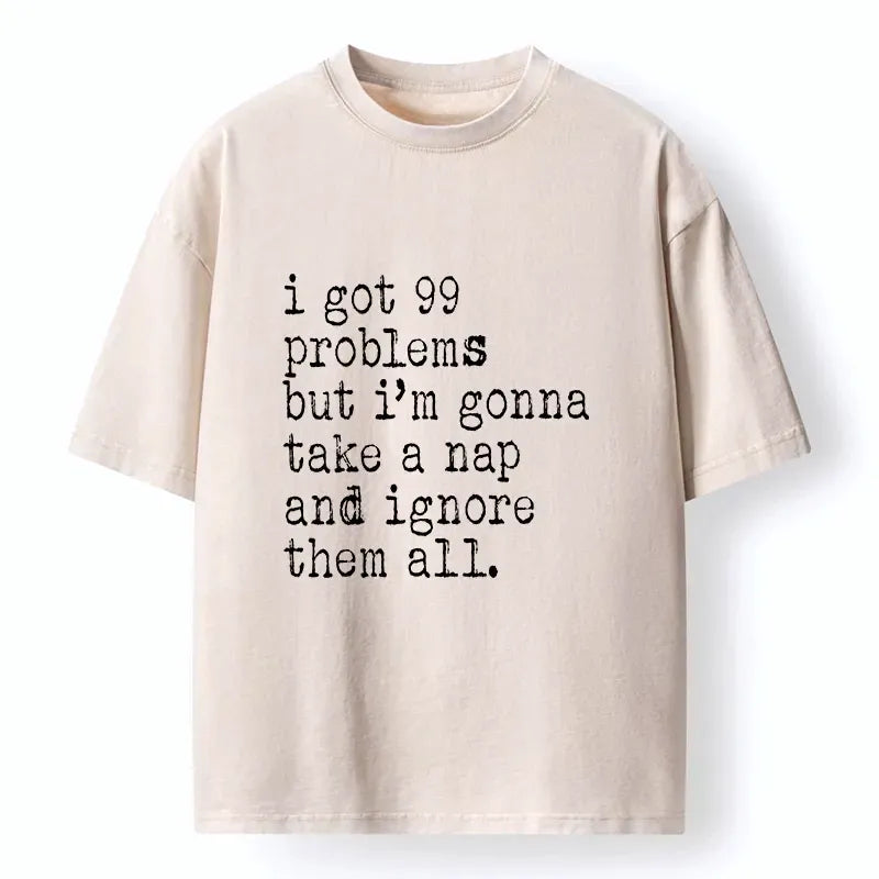 Japanese washed t-shirt for daily wear
