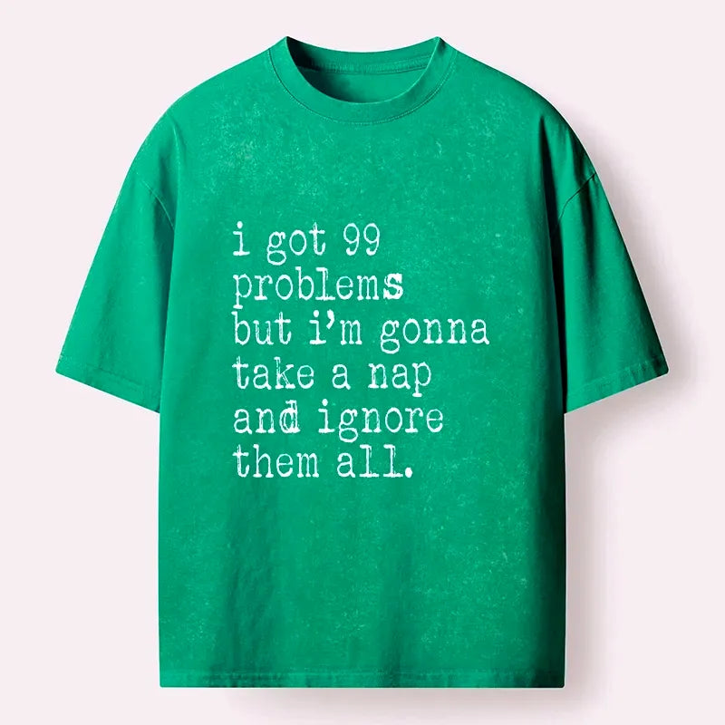 Lazy mood take a nap tee for weekend