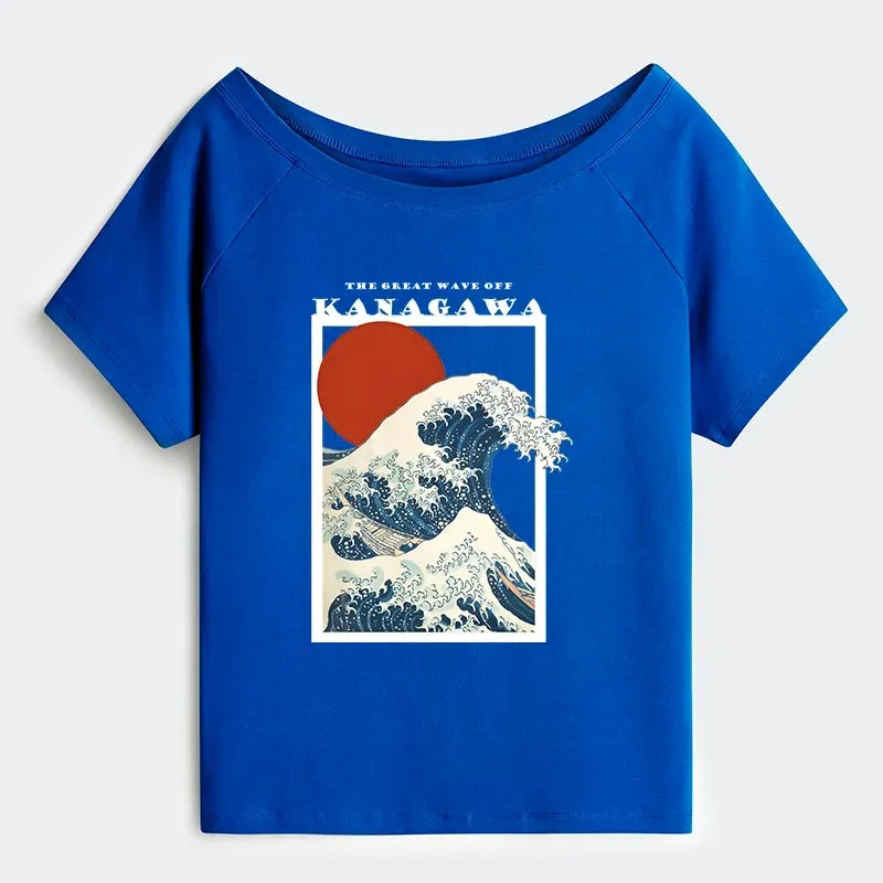 Japanese Wave T-Shirt for Women