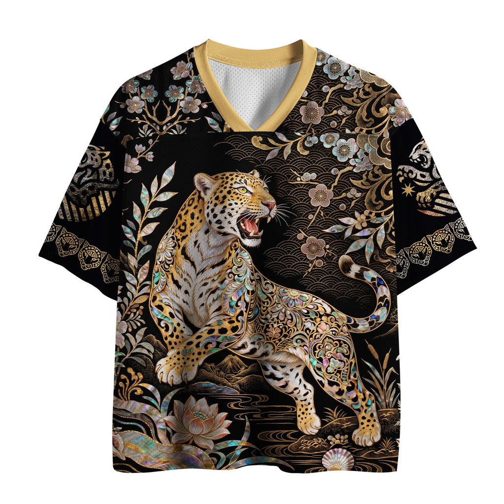 Breathable Mesh Jersey with Roaring Lion