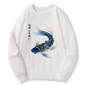 Koi Fish Watercolor Sweatshirt for Japanese Art Lovers
