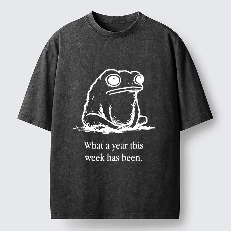 Ukiyo-e style washed t-shirt for summer